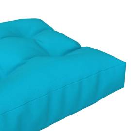 Pernă pentru canapea din paleți, turcoaz, 60x60x12cm, textil, 4 image