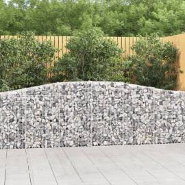 Coșuri gabion arcuite 8 buc, 400x30x80/100 cm, fier galvanizat