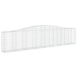 Coșuri gabion arcuite 8 buc, 400x30x80/100 cm, fier galvanizat, 3 image