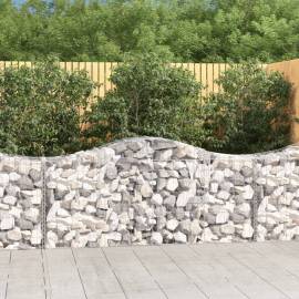 Coșuri gabion arcuite 11 buc, 200x50x80/100 cm, fier galvanizat