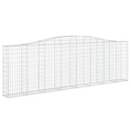 Coșuri gabion arcuite 3 buc. 400x30x120/140cm fier galvanizat, 3 image