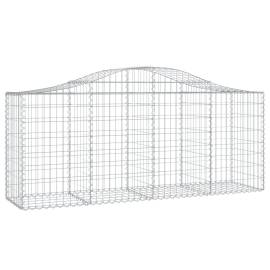 Coșuri gabion arcuite 4 buc, 200x50x80/100 cm, fier galvanizat, 3 image