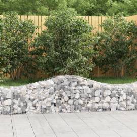 Coșuri gabion arcuite 10 buc, 200x50x40/60 cm, fier galvanizat