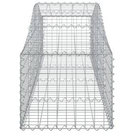 Coșuri gabion arcuite 14 buc, 200x50x40/60 cm, fier galvanizat, 5 image