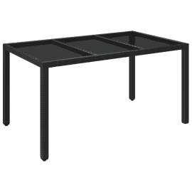 Set mobilier de grădină cu perne, 7 piese, negru, poliratan, 7 image