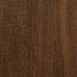 Birou cu dulap, stejar maro, lemn prelucrat, 7 image