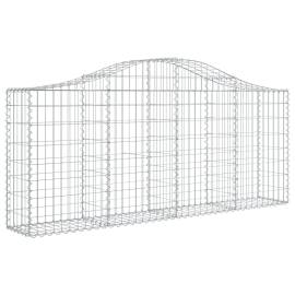 Coșuri gabion arcuite 14 buc, 200x30x80/100cm, fier galvanizat, 3 image