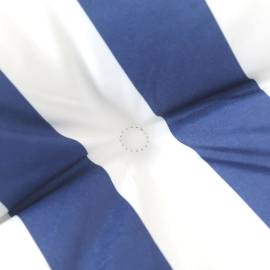 Perne canapea paleți, 2 buc, țesătură cu dungi albastre și albe, 5 image