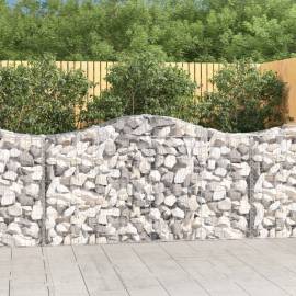 Coșuri gabion arcuite 3 buc, 200x50x100/120 cm fier galvanizat