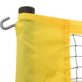 Plasă de badminton, galben și negru, 600x155 cm, țesătură pe, 4 image