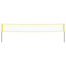 Plasă de badminton, galben și negru, 600x155 cm, țesătură pe, 3 image
