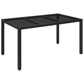 Set mobilier de grădină cu perne, 5 piese, negru, poliratan, 8 image