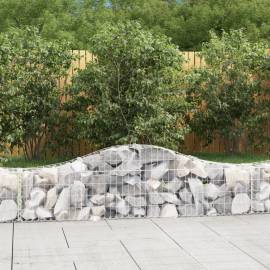 Coșuri gabion arcuite 13 buc, 200x30x40/60 cm, fier galvanizat