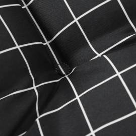 Pernă canapea din paleți, pătrățele, negru 120x40x12cm , textil, 5 image