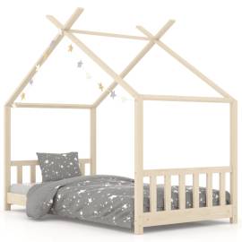 Cadru de pat pentru copii, 80 x 160 cm, lemn masiv de pin, 2 image