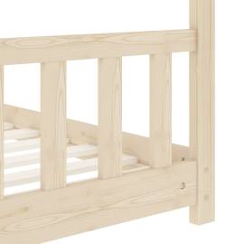 Cadru de pat pentru copii, 80 x 160 cm, lemn masiv de pin, 7 image