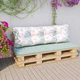 Pernă canapea de grădină cu model frunze, 120x40x12 cm , textil
