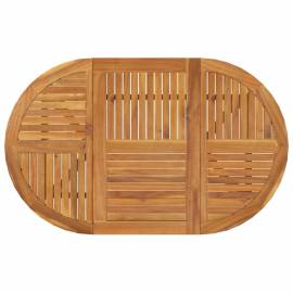 Masă de grădină, 150x90x75 cm, lemn masiv de acacia, 4 image