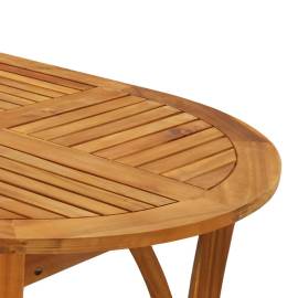 Masă de grădină, 150x90x75 cm, lemn masiv de acacia, 5 image