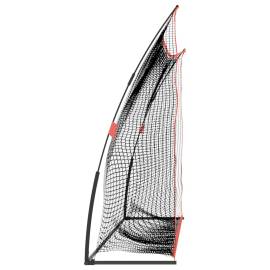 Plasă antrenament golf, negru și roșu, 305x91x213 cm, poliester, 4 image