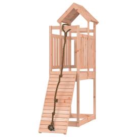 Căsuță de joacă cu perete de cățărat, lemn masiv douglas, 3 image