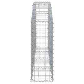 Coș gabion arcuit 200x30x80/100 cm fier galvanizat, 4 image