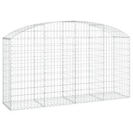 Coș gabion arcuit 200x50x100/120 cm fier galvanizat, 2 image