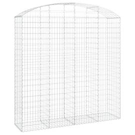 Coș gabion arcuit 200x50x200/220 cm fier galvanizat, 2 image