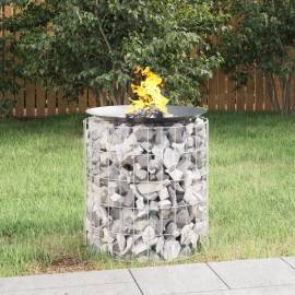Vatră de foc din gabion Ø 50 cm fier galvanizat
