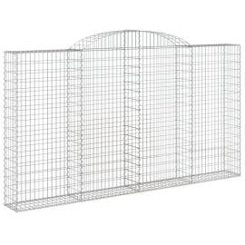 Coș gabion arcuit, 300x30x160/180 cm, fier galvanizat, 2 image