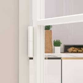 Ușă de interior alb 102x201,5 cm sticlă securiz./aluminiu slim, 6 image