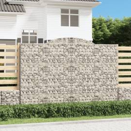 Coș gabion arcuit, 300x50x200/220 cm, fier galvanizat