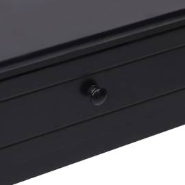 Masă consolă, negru, 90 x 30 x 77 cm, lemn, 7 image