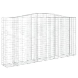 Coșuri gabion arcuite, 4 buc 400x50x200/220 cm, fier galvanizat, 3 image