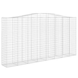 Coșuri gabion arcuite, 3 buc 400x50x200/220 cm, fier galvanizat, 3 image