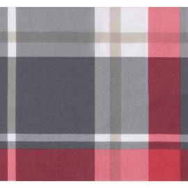 Perne pentru canapea din paleți, 2 buc., roșu, carouri, textil, 7 image