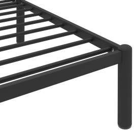 Cadru de pat, negru, 160 x 200 cm, metal, 6 image