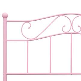 Cadru de pat, roz, 120 x 200 cm, metal, 5 image