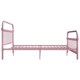 Cadru de pat, roz, 180 x 200 cm, metal, 4 image