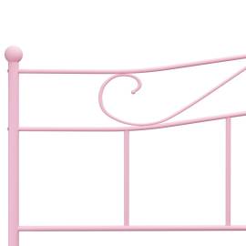 Cadru de pat, roz, 180 x 200 cm, metal, 5 image