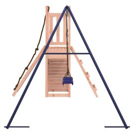 Căsuță de joacă cu leagăn perete de cățărat, lemn masiv douglas, 5 image