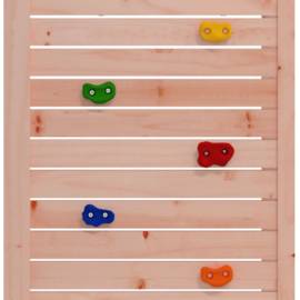 Căsuță de joacă cu perete de cățărat, lemn masiv douglas, 7 image