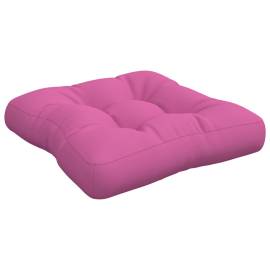 Pernă de canapea din paleți, roz, 50x50x12 cm, textil, 2 image