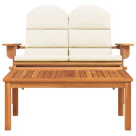 Set mobilier de grădină adirondack, 2 piese, lemn masiv acacia, 3 image