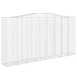 Coșuri gabion arcuite, 2 buc 400x50x200/220 cm, fier galvanizat, 3 image