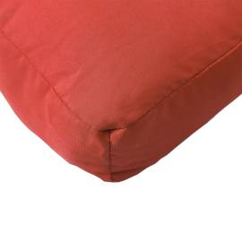 Perne de canapea din paleți, 2 buc. roșu, material textil, 6 image