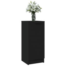 Servantă, negru, 30x30x70 cm, lemn prelucrat, 4 image