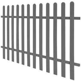 Gard din șipci, 200 x 120 cm, wpc, 2 image