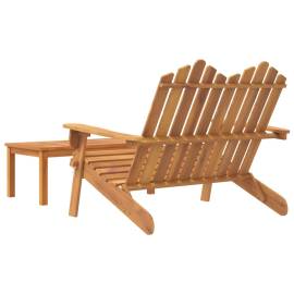 Set mobilier de grădină adirondack, 2 piese, lemn masiv acacia, 5 image