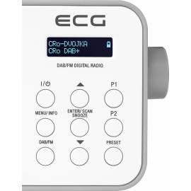 Radio portabil ecg rd 110 dab cu tuner dab+ si fm, alb, 1,2 w, memorie 30 de, 7 image